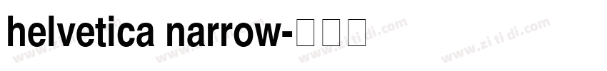 helvetica narrow字体转换